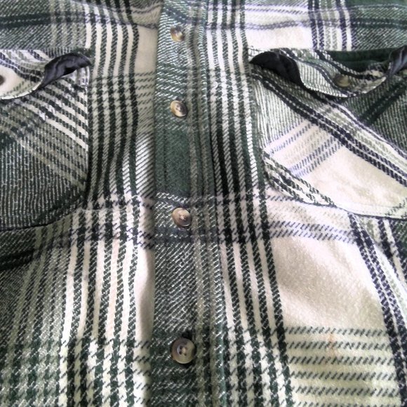 Vintage Berne Apparel Flannel Work Shirt Long Sleeve LT - Picture 5 of 8